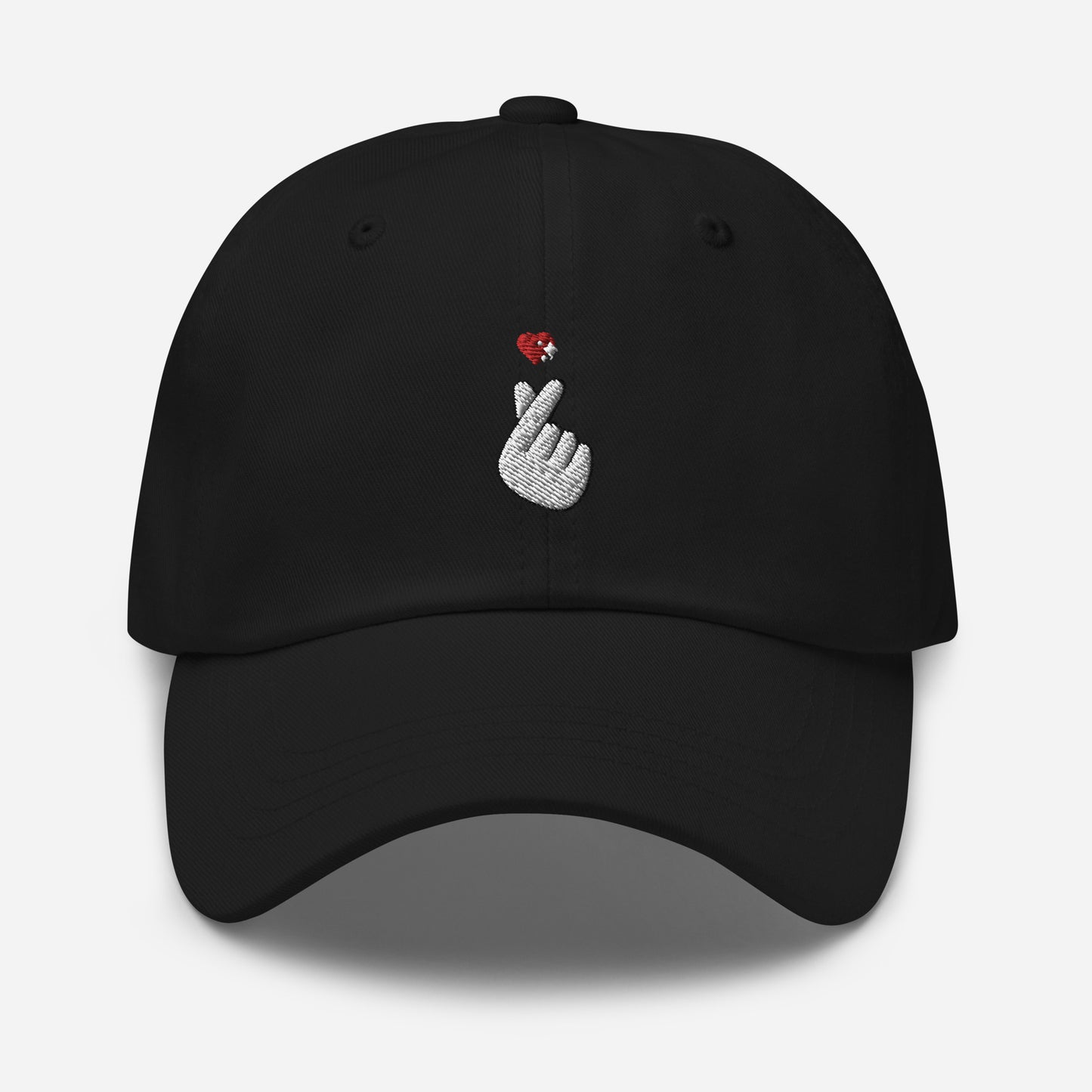 Finger Heart Embroidered Hat