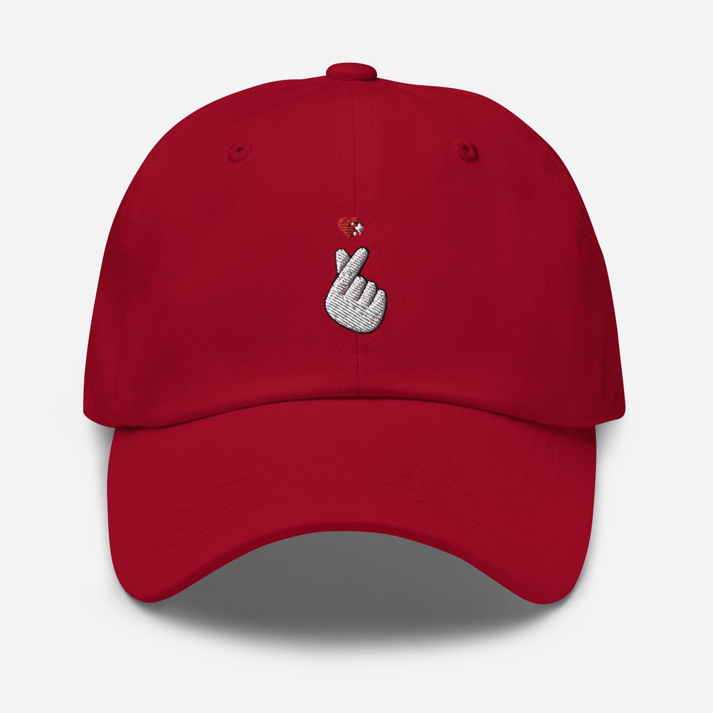 Finger Heart Embroidered Hat