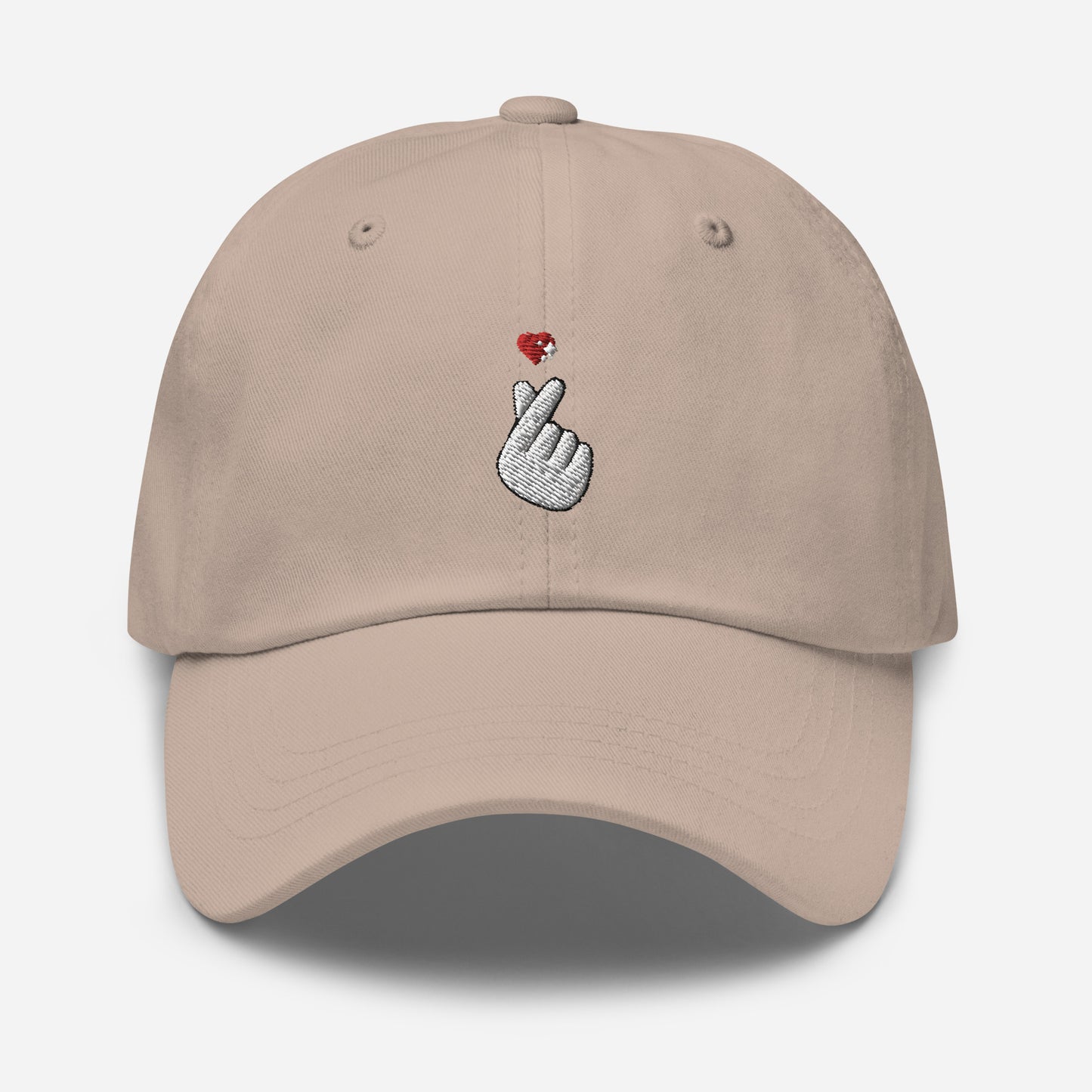 Finger Heart Embroidered Hat