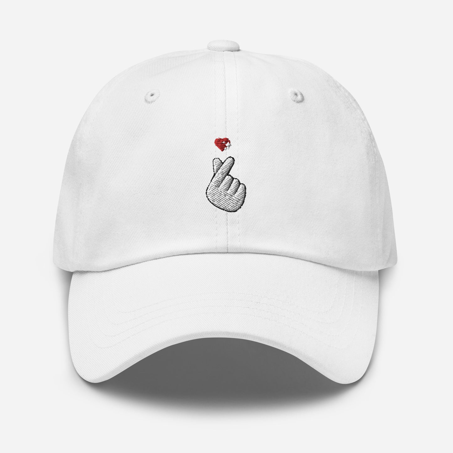 Finger Heart Embroidered Hat