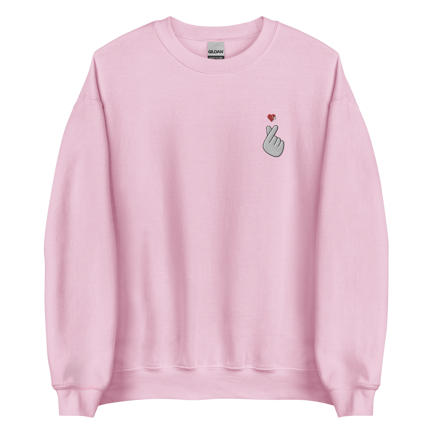 Heart Embroidered Sweatshirt