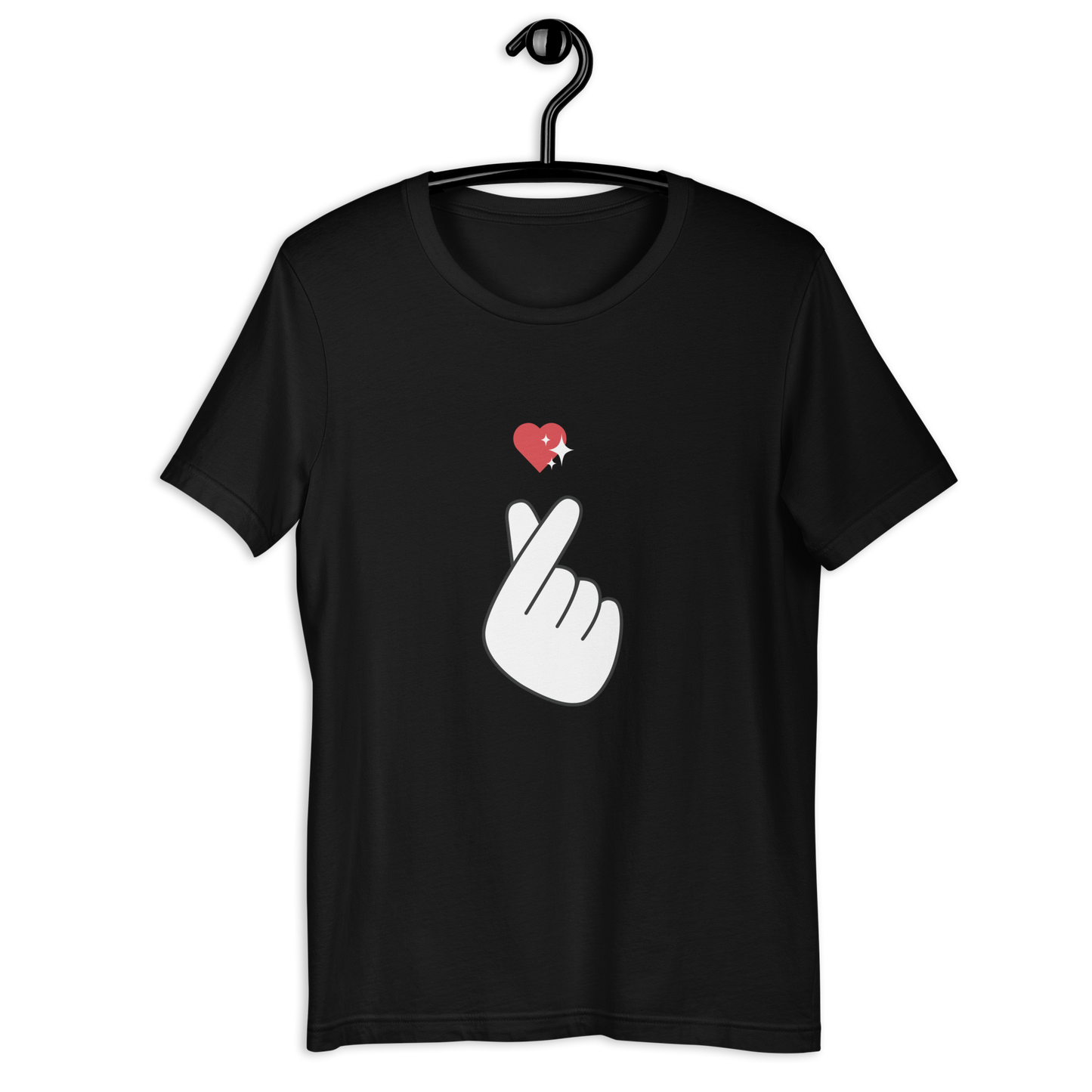 Finger Heart Printed T-Shirt