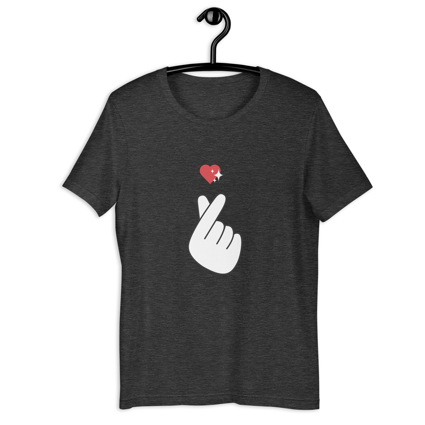 Finger Heart Printed T-Shirt