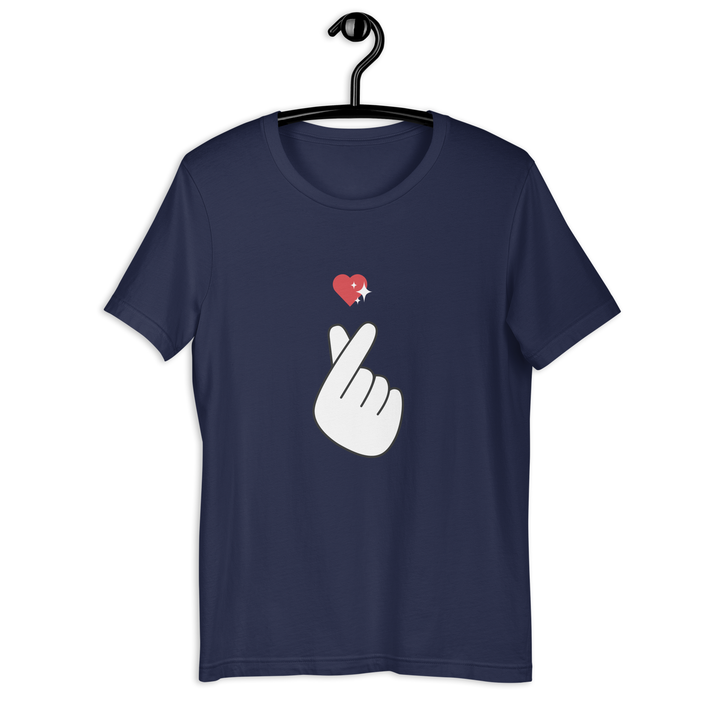 Finger Heart Printed T-Shirt