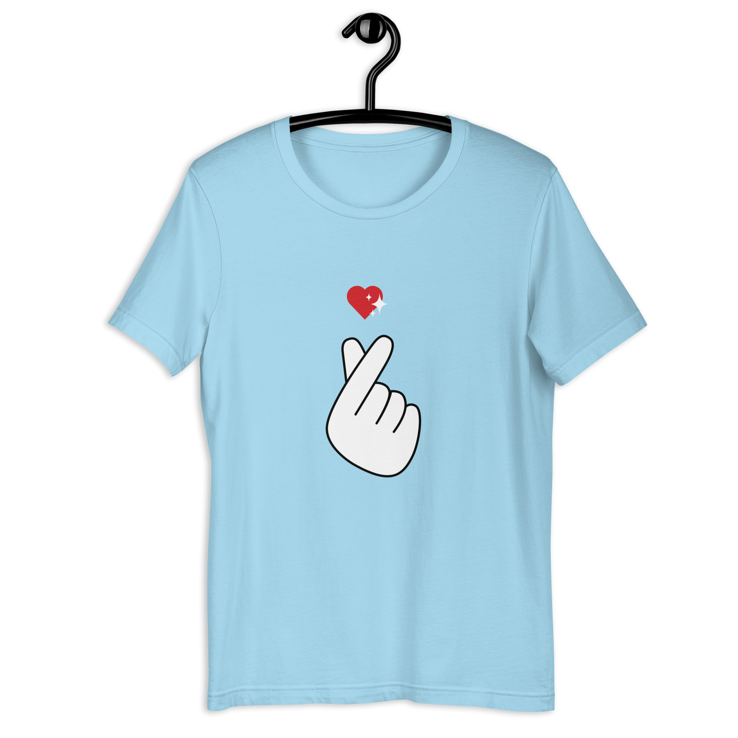 Finger Heart Printed T-Shirt