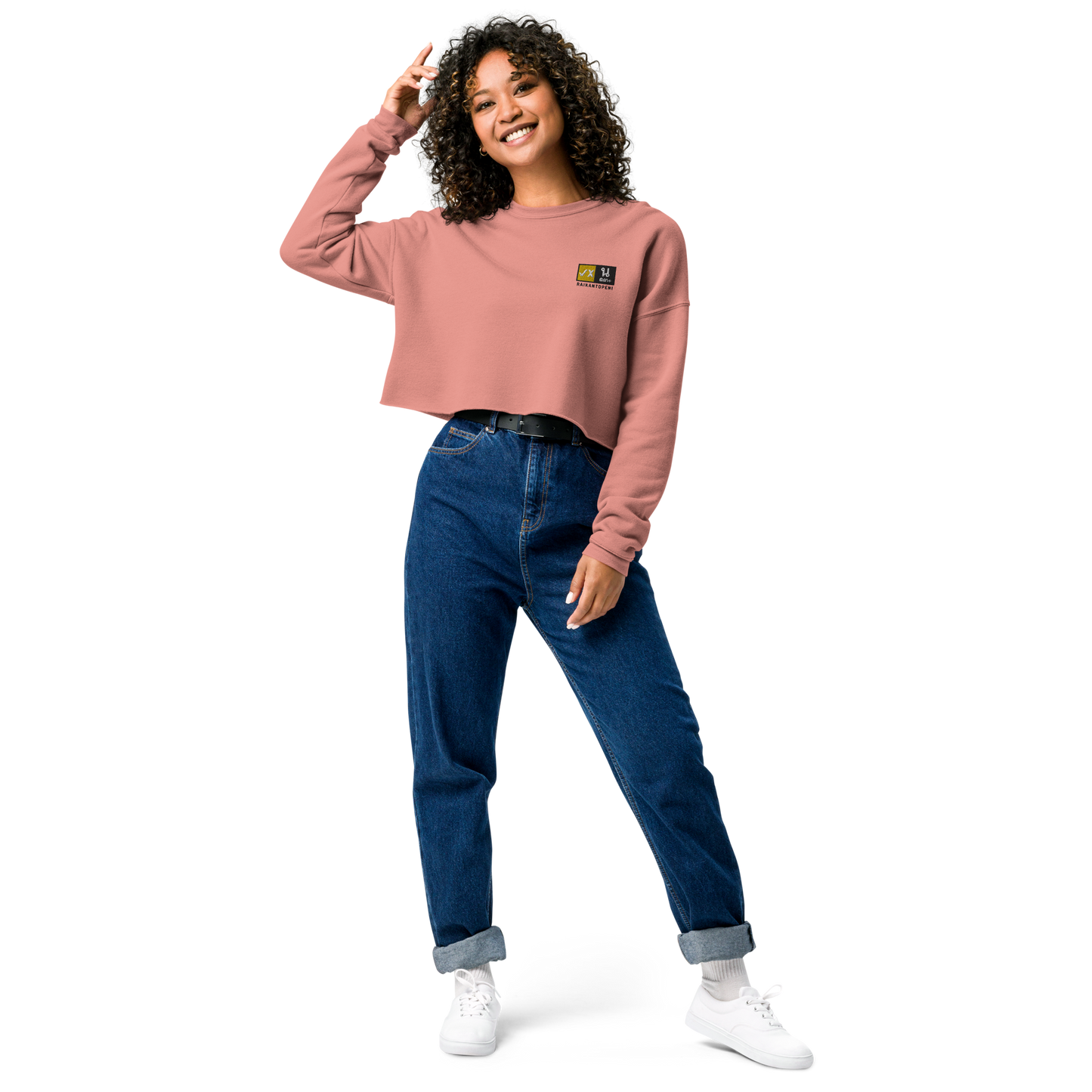 Raikantopeni Embroidered Crop Sweatshirt